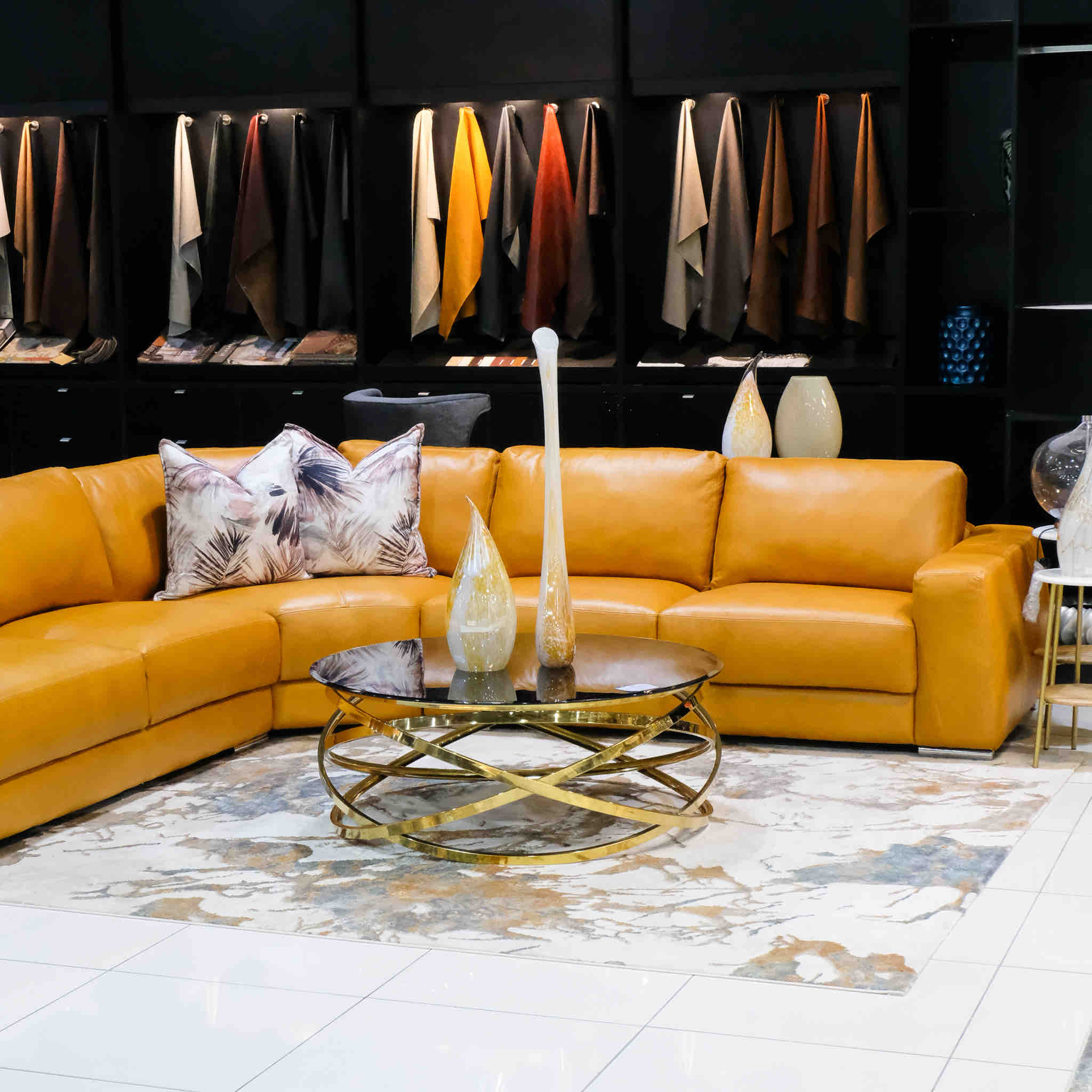 Parma Leather Lounge Suite