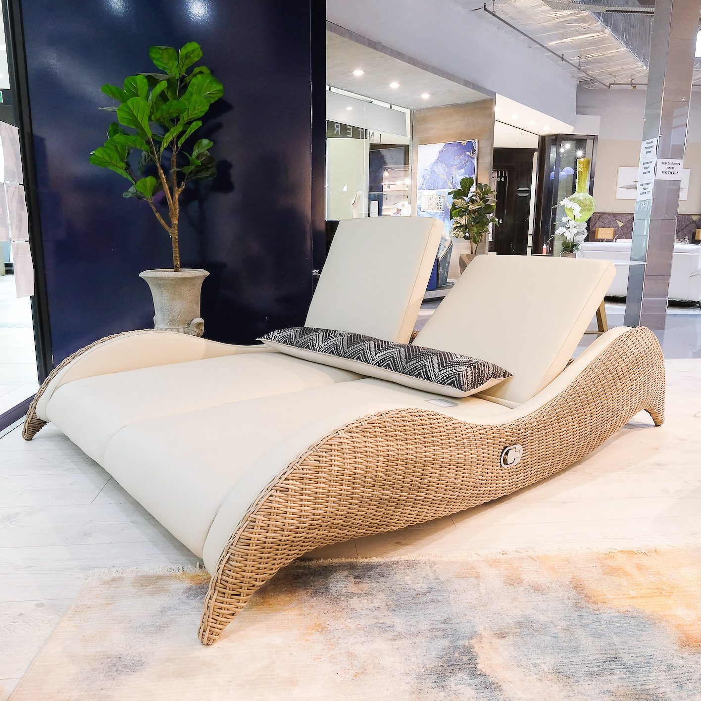 luxor outdoor double lounger